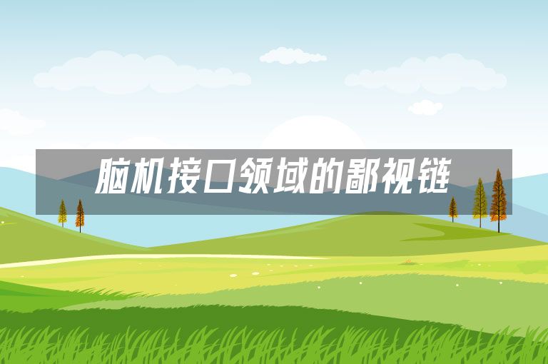 脑机接口领域的鄙视链